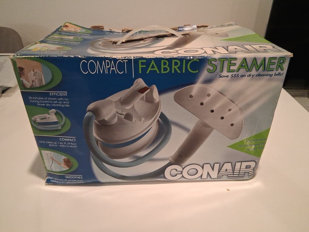 Conair Compact Fabric Steamer Portable, 1200 Watt, Professional Tested / Works